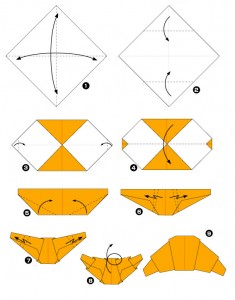 Réaliser un croissant en papier