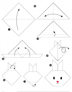 Origami facile lapin