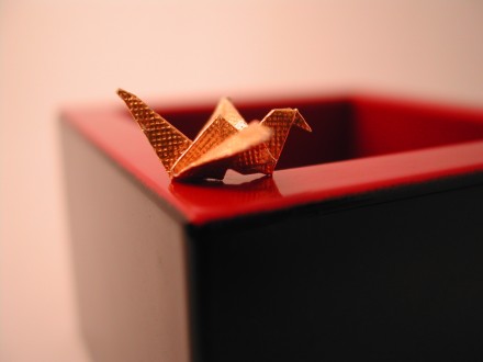 Fond écran origami oiseau