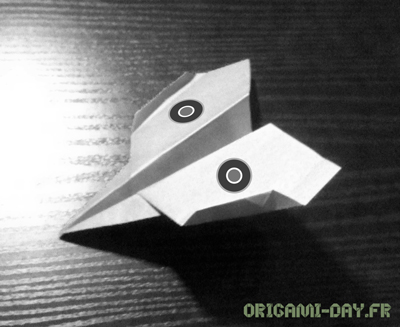 Origami avion de chasse