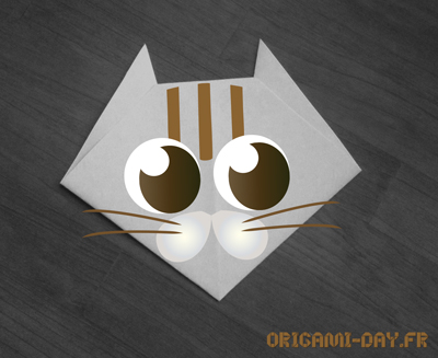 Origami Tête de chat